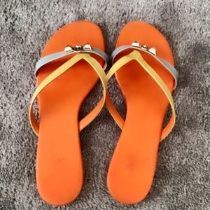 Authentic Hermès Slippers, patent leather